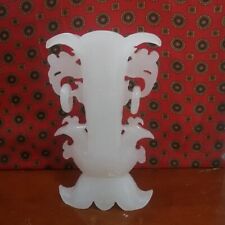 Chinese 100% Natural  White  Jade Vase Hand-carved Home Decoration Vase LY030 picture