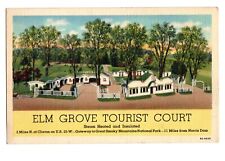Linen postcard - Elm Grove Tourist Court, Great Smoky Mountains National Park picture