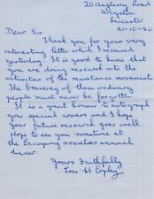 WW2 RAF 207 Squadron Ladbergen raid PoW Eric H Copley signed letter picture