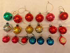 Lot of Nineteen Vintage Glass Christmas Ornaments picture