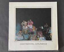 Vintage 1970s Continental Airlines Disneyland and Fiji Menus picture