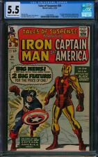 Tales of Suspense #59 🌟 CGC 5.5 🌟 Iron Man Captain America Marvel Comic 1964 picture