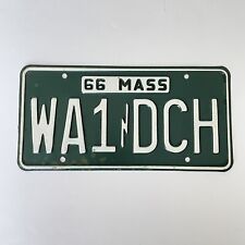1966 Massachusetts amateur radio License Plate Tag ham radio picture
