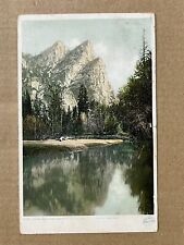 Postcard 1909 Three Brothers Yosemite Valley National Park California Antique picture