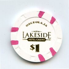 1.00 Chip from the Lakeside Casino Osceola Iowa Hot Stamp picture