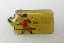 1988 Vintage Disneyland Olympic Team Salute Minnie Mouse Lapel Pin (A632) picture