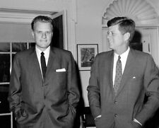 Reverend Billy Graham and John F. Kennedy Photo picture