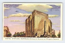 Hotel Statler Buffalo New York Vintage Linen Postcard AF186 picture