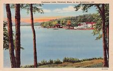 Pontoosuc Lake Pittsfield MA Massachusetts Breezy Knoll Inn Vtg Postcard B47 picture