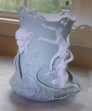 Angel Volkstedt German Antique Jasperware 3-dimensional Vase picture