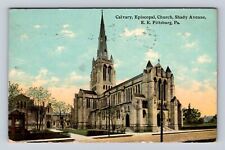 Pittsburgh PA-Pennsylvania, Calvary Episcopal Church, Vintage c1912 Postcard picture