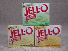 Vtg 2000s Jello Instant Pudding Mix Box Lot 3 Flavors NOS Expired Movie TV Prop picture