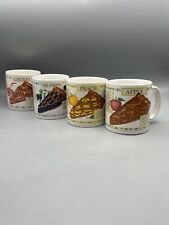 Vintage Himark Golden Pie Ceramic Mugs Set Of 4 picture