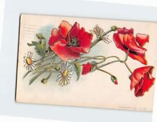 Postcard Embossed Flower Print picture