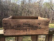 The Lamson & Sessions Co. Birmingham, Alabama U.S.A. Wooden Crate 24