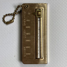 VTG Metal Miniature Calorie Booklet Slide Counter Keychain Men Women Diet Tool picture