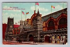 Chicago IL-Illinois, The Coliseum, Advertising, 1910 Antique Vintage Postcard picture