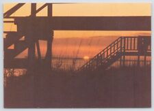 Holden Beach California~Pier & Beach At Sunset~Continental Postcard picture