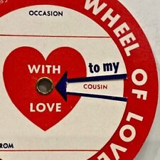 Vintage 1959 Universal Wheel Of With Love By Spectator Label Ornament Melzer picture