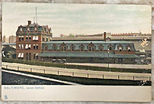 Baltimore Union Station Train Depot Station Tucks Raphotype DB Postcard 5874 picture
