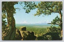 Three Sisters-Central Oregon Postcard 3636 picture