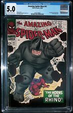 Amazing Spider-Man #41 Vol 1 (1966) KEY *1st App of Rhino* - CGC Grade 5.0 picture