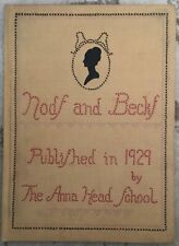 1929 ANNA HEAD SCHOOL YEARBOOK - BERKLEY CALIFORNIA  **UNMARKED** picture