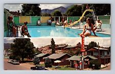 Manitou Springs CO-Colorado, Western Motel Advertising, Vintage Postcard picture