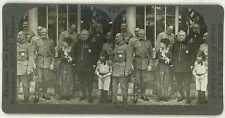 France WWI ~ MARSHAL FOCH GEN PERSHING JOFFRE GEN DUBAIL Stereoview 19133 ve427a picture