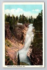 Superior WI-Wisconsin, Manitou Falls Vintage Souvenir Postcard picture