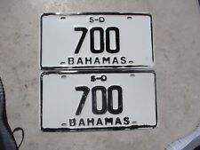 Bahamas  S - D  license plate pair #  700 picture