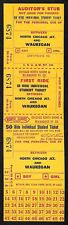 Chicago North Shore & Milwaukee RY c1940's-60's 50 Ride Student Ticket #6874 picture