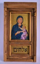 ANTIQUE 18th/19th CENTURY Orthodox HAND PAINTED GILT WOOD ICON picture