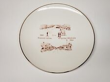 1889 - 1964 75th Anniversary Kingfisher Oklahoma Ceramic Plate picture