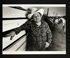 1989 Kansas City Rodeo Cowboy Ken Bledsoe Steer Wrestling Vintage Press Photo picture