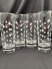 Courvoisier Highball Glasses / Etched / Made in France GorgeousSet of 4  picture
