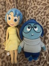 Disney Pixar’s Inside Out - “Joy and Sadness” - Official Disney Store Plush 2 Pc picture