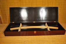 KATANA SWORD STORAGE BOX / LACQUERED WOOD / ROOM FOR 5 BLADES / GERMAN? # 1 of 2 picture