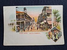 Egypt Vintage postcard, Port Said, Rue du Commerce (A1) picture