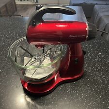 Sunbeam Mixmaster Red 350-watt 12-Speed Mixer Model FPSBSM2596R Bowl And Beaters picture