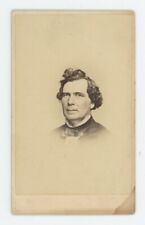 Antique CDV Circa 1860s Striking Older Man in Suit & Bow Tie Morand Brooklyn, NY picture