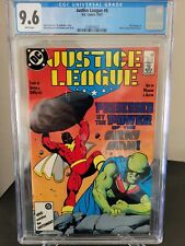 JUSTICE LEAGUE #6 CGC 9.6 GRADED DC 1987 BECOMES INTERNATIONAL KEVIN MAGUIRE picture