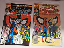 What If? #21 Spider-Man Marvel 1991 NEWSSTAND + What if? #20 direct picture