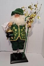 Irish Santa Figure Clover Pot Of Gold 17