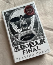 Mint Unopened Attack on Titan Exhibition FINAL Japan Limited Playing Cards picture
