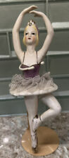 Rare Vintage Antique Porcelain China Ballerina Doll Figurine 9 1/2” With Stand picture