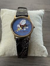 Rare Vintage Seabees Navy USN Military Wrist Watch Leather Quartz Image Watches picture