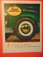 1946 LYON WHITEWALLS Automobile Tires photo art print ad picture
