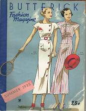 1930s Butterick Summer 1935 Fashion Magazine Pattern Book Catalog E-Book on CD picture