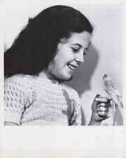 Barbara Parkins as a young girl holding small bird smiling 8x10 photo picture